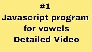 Javascript Program #1||  Javascript Practical Programs || Javascript