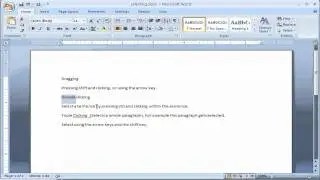 How to select text in Microsoft Word - Multiple ways