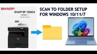 How to setup Sharp Scan to  Folder /How To Create Scan Network Folder sharp machine to pc/Laptops