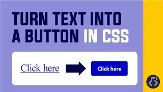 Turn text link from HTML into a button using CSS | CSS Tutorials and CSS Lessons for Beginners