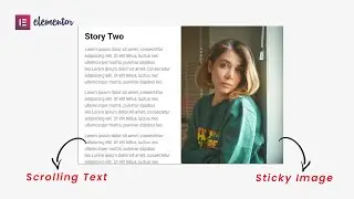 Elementor Sticky Image when Text Scrolls | Elementor pro Tips & Tricks | Elementor Pro Tutorial