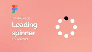 How to design animated loading spinner in Figma