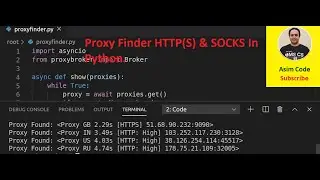 Proxy Finder HTTPS & SOCKS In Python