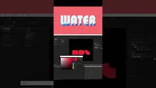How to fill text with water animation in After Effects