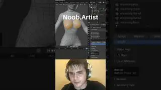 Noob vs Pro artist: animating breast jiggle #blendertutorial #blender #blendercommunity #blender3d