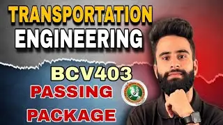Transportation Engineering Vtu Important Questions |BCV403