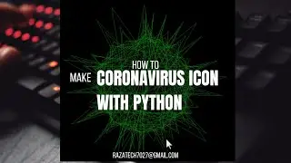 How to make a Corona virus icon with Python | Python Turtle Graphics 01 