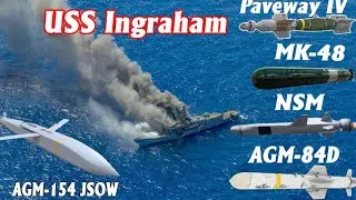 Tàu Chiến Mỹ Làm Bia Tập Bắ.n (Sinking A Navy Frigate With Missiles And Torpedoes – USS Ingraham)