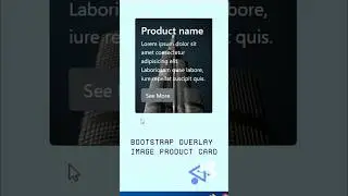 Bootstrap overlay Image product card | 