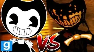 DEMON INK BENDY DESTROYS NORMAL BENDY || Bendy and the Ink Machine GMOD (BATIM Garrys Mod)