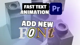 Add CUSTOM FONTS to Premiere Pro in 2024!