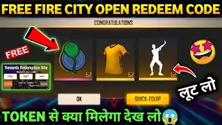 FREE FIRE CITY OPEN REDEEM CODE REWARDS 🤩| FFCO 2021 | FREE FIRE CITY OPEN | FREE EMOTE REDEEM CODE