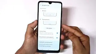 Swipe Gesture/Buttons Navigation Bar on SAMSUNG Galaxy A31