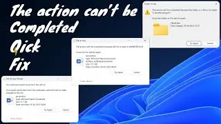 File in Use | Folder in Use | The action cannot be completed | File access denied Windows Error Fix