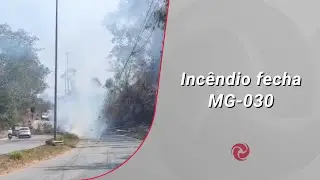 Incêndio fecha MG-030