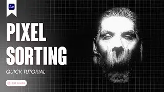 PIXEL SORTING EFFECT [NO PLUGINS] IN AFTER EFFECTS. TUTORIAL