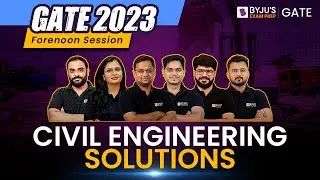 GATE 2023 Civil Engineering (CE) Paper Solution | Forenoon |  Complete GATE Civil 2023 Solutions