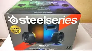 Unboxing SteelSeries Arena 7 illuminated Gaming Speakers 2.1 - Preview