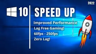 Speed-Up Windows 10 for Gaming (New!) | Windows 10 Optimization for Gaming (2022)