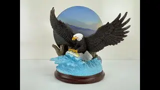 AMERICAN BALD EAGLE Statue - The Bradford Exchange “Purple Mountains Majesty”