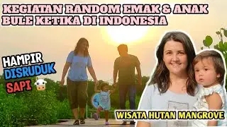 ISTRI DAN ANAK BULE HAMPIR DISRUDUK SAPI || WISATA ALAM HUTAN MANGROVE