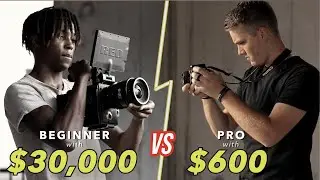 Beginner with $30,000 RED vs PRO with $600 DSLR