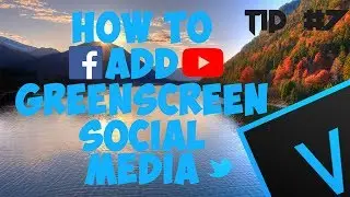 How to add greenscreen social media | Sony vegas 15 | Tip #7