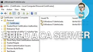 Install Enterprise Root Certificate Authority on Windows Server 2022!