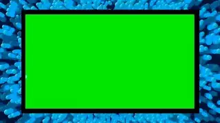 Animated black and blue backgroud with rectangular frame- Free Green Screen