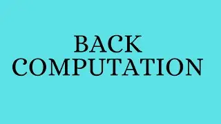 Back Computation | from coordinates  to distance and bearing |