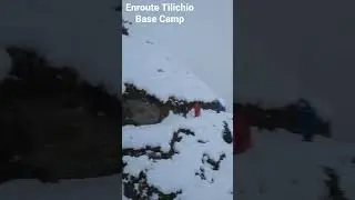 Landslide enroute Tilichio Base Camp. 6 oct 2022