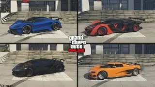 Самый быстрый суперкар в GTA Online? Overflod Tyrant, Grotti X80 Proto, Pegassi Zentorno, Entity XF