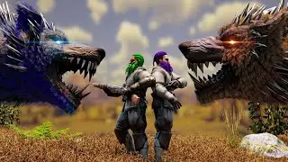 Fighting Hati and Sköll | ARK Fjordur | Ep 7