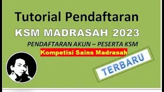 Cara Daftar Akun KSM Madrasah 2023