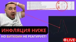 Биткоин и ильту СЛИЛИ после НИЗКОЙ инфляции! Что происходит?!!!