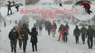 Nevada en Madrid 2021 ||  Nevada Historica en Madrid 2021 || Snow in Madrid 2021