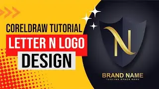 How To Create Letter N Luxury Logo in Coreldraw | Corel draw Tips & Tricks