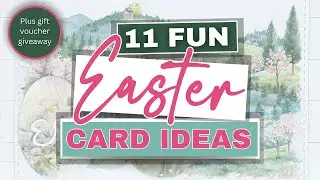 EASTER GREETING CARD IDEAS 2025 | Card making tutorial plus CRAFT VOUCHER PRIZES!