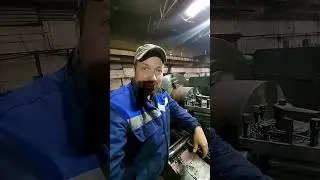 Токарная обработка на ДИП-500🔥/Торцовка кривой детали на удар😳/Токарный станок ДИП-500 в работе!!!