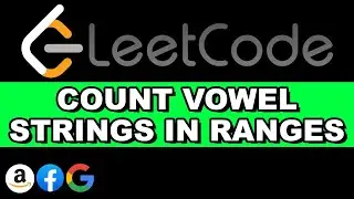 Leetcode Count Vowel Strings in Ranges | Python