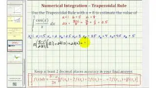 Ex: Numerical Integration - The Trapezoid Rule