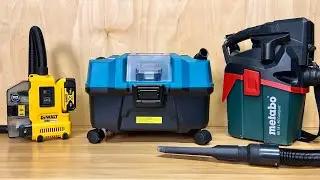 Аккумуляторные пылесосы Sturm, Dewalt, Metabo - сила всасывания