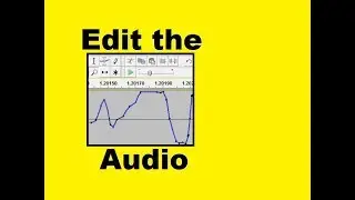 Editing my Audio Files with Audacity