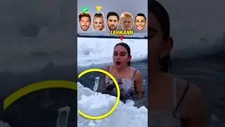 Footballers Ice Bath Challenge 3 🥶