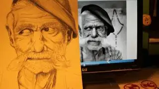 Ritratto uomo anziano - Portrait old man ( Speed Drawing)