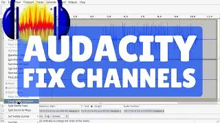 Fix Stereo Channel with only Left or Right Audio : Audacity Tutorial