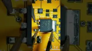 Soldering SMD DPAK P MOSFET #howto #soldering #smd #electronics #pcb #satisfying #mosfet #how #diy