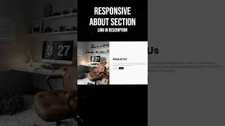 Responsive About Section with HTML & CSS Tutorial 