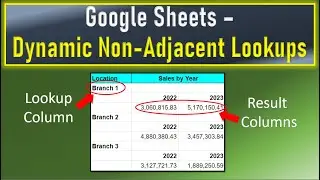 Google Sheets Non Adjacent Lookups