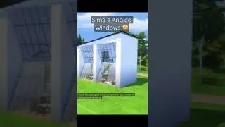 AMAZING Angled Window Tutorial for your Sims 4 Builds! 